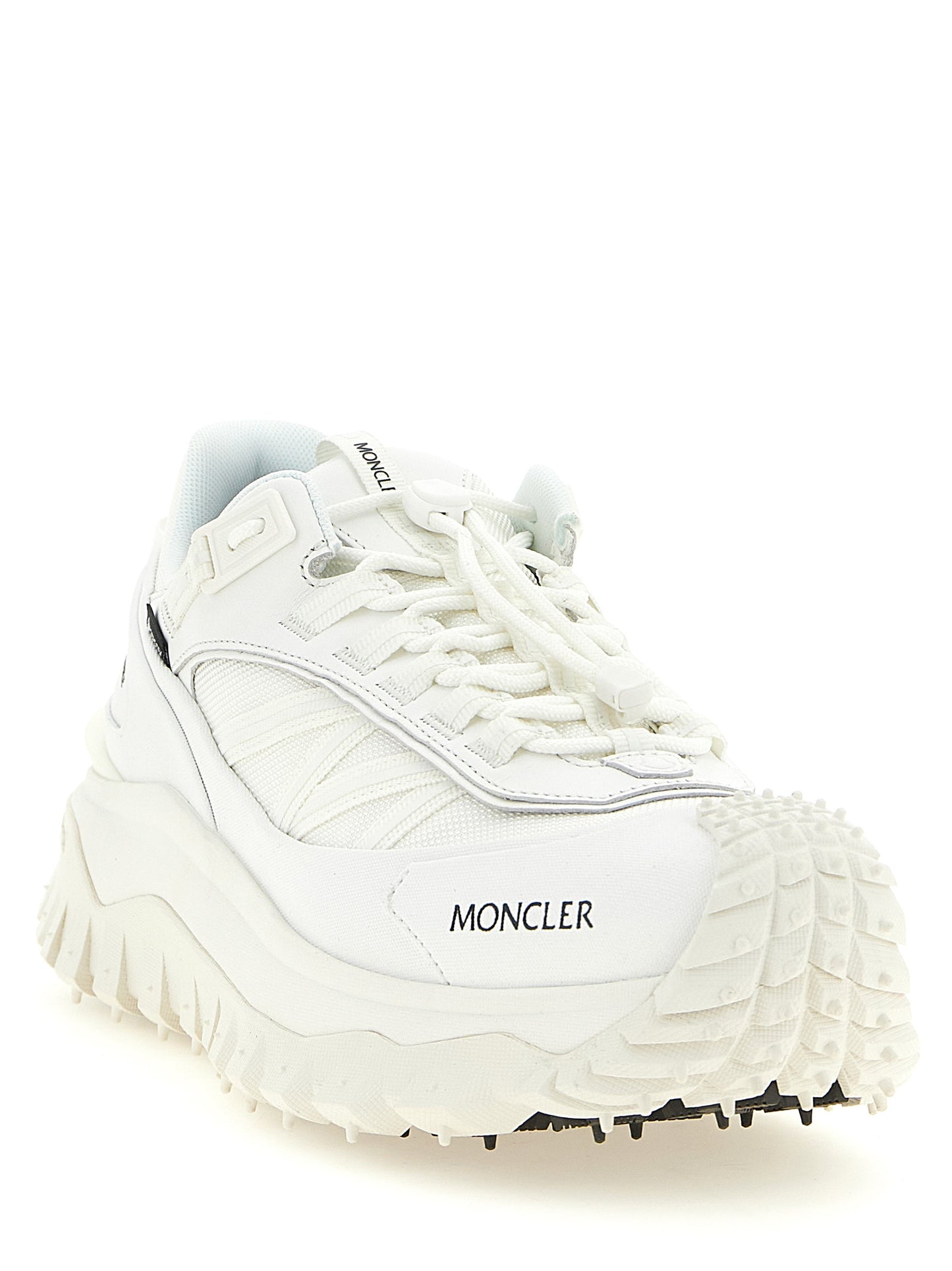 Zapatillas Deportivas De Cuero Moncler Color Blanco