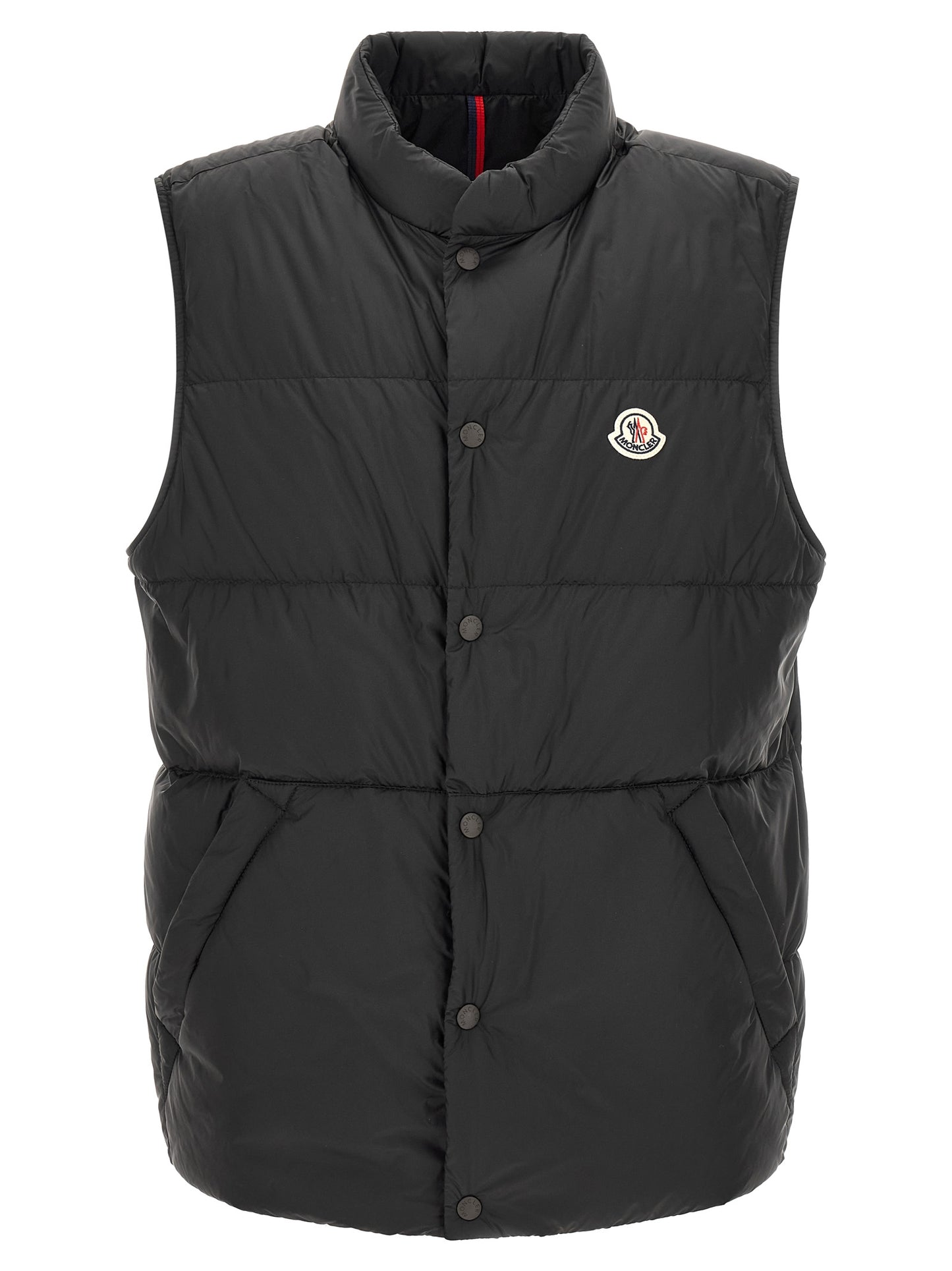 Moncler Gilet en polyamide noir modèle Tuquerouye