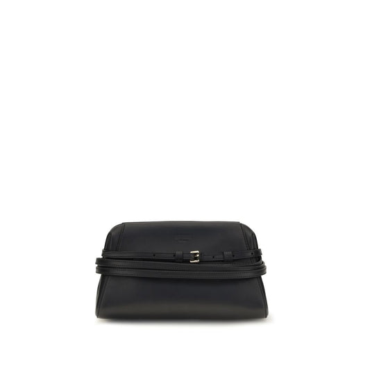 Bolso de mano Moschino de piel de cabra negra
