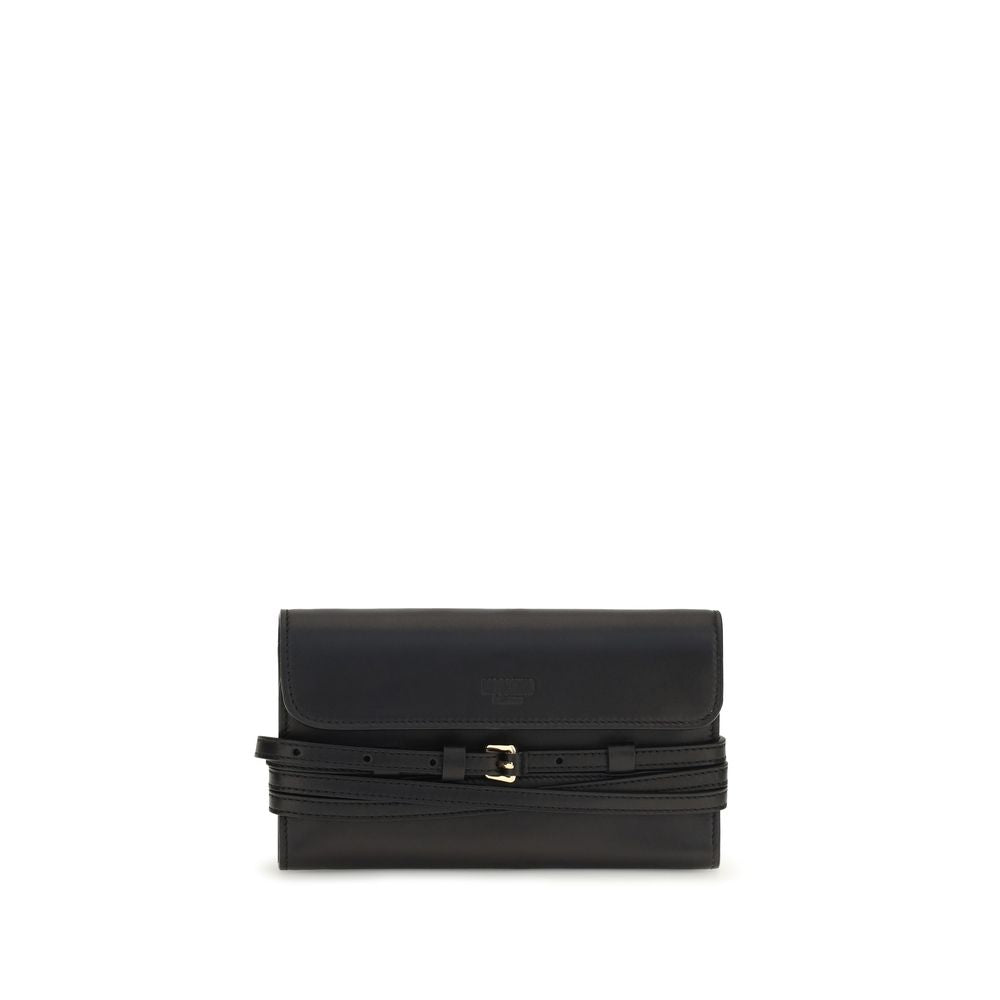Cartera Moschino de piel de cabra negra