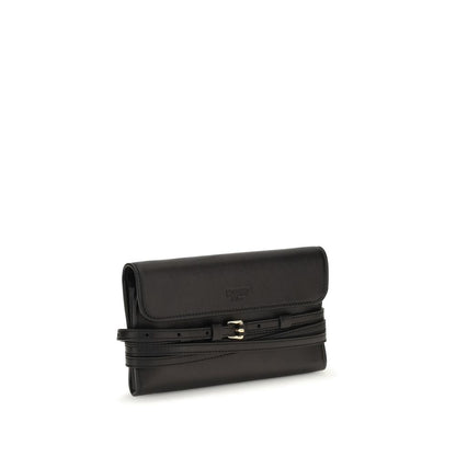 Cartera Moschino de piel de cabra negra