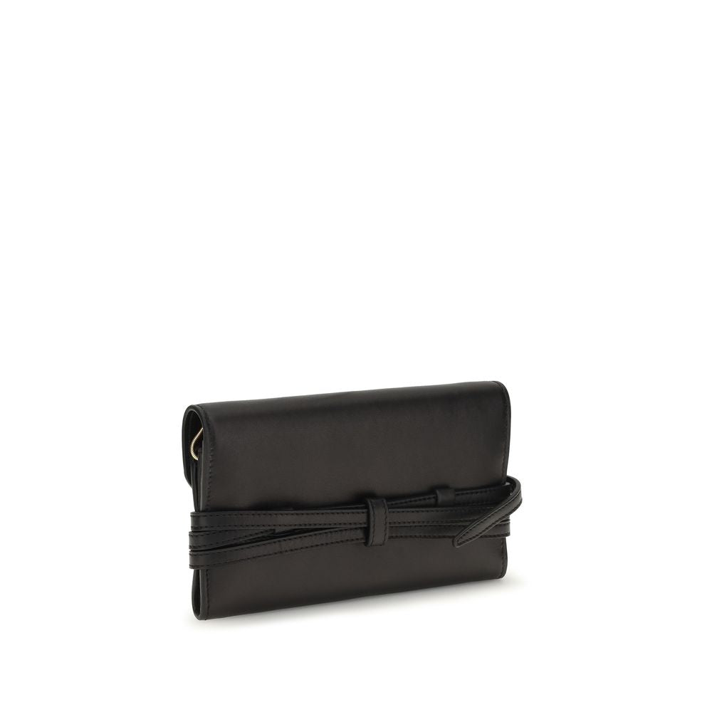 Cartera Moschino de piel de cabra negra