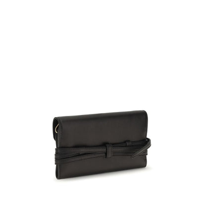 Cartera Moschino de piel de cabra negra