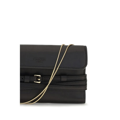 Cartera Moschino de piel de cabra negra