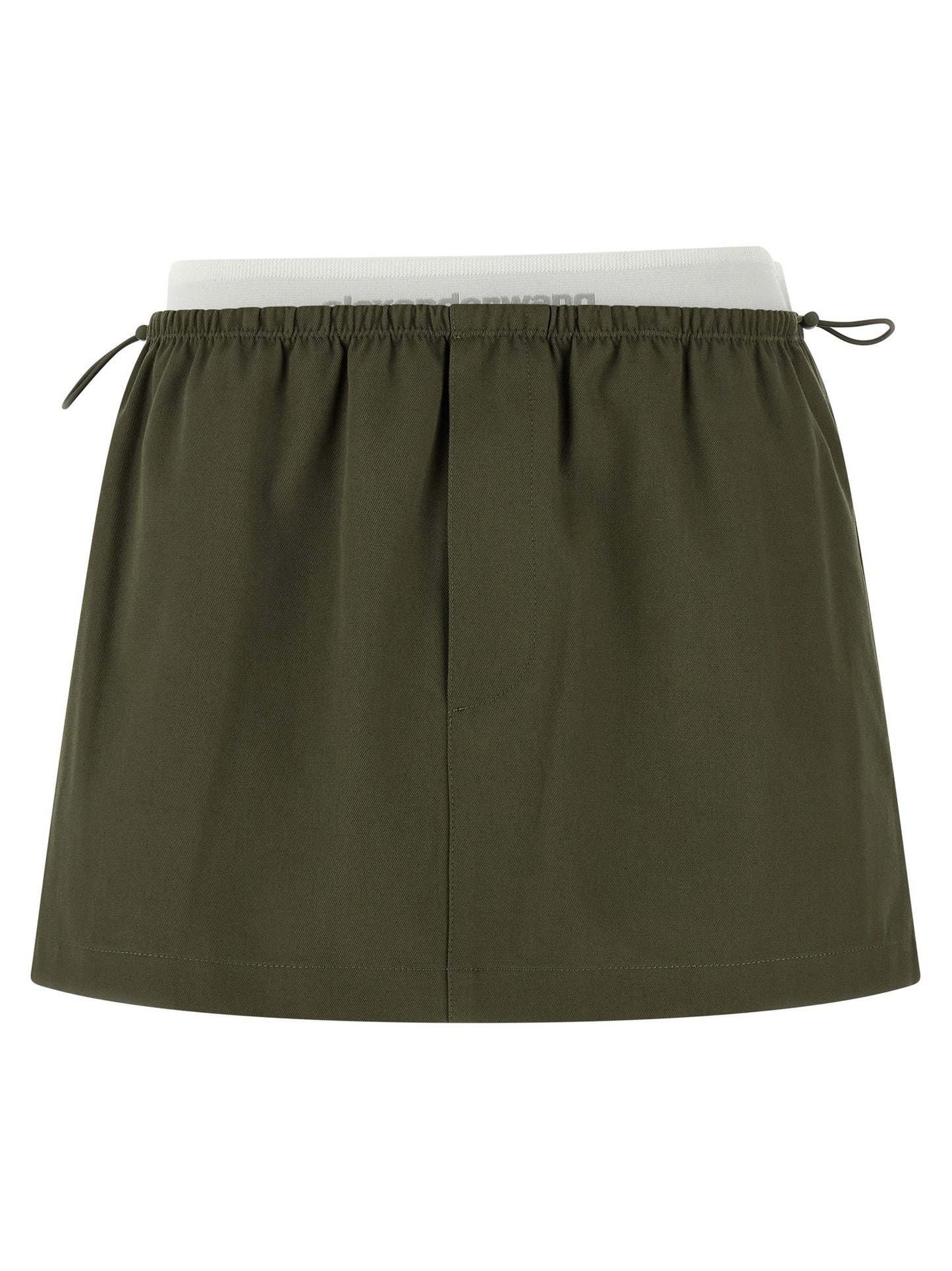 Falda larga bicolor de algodón de Alexander Wang