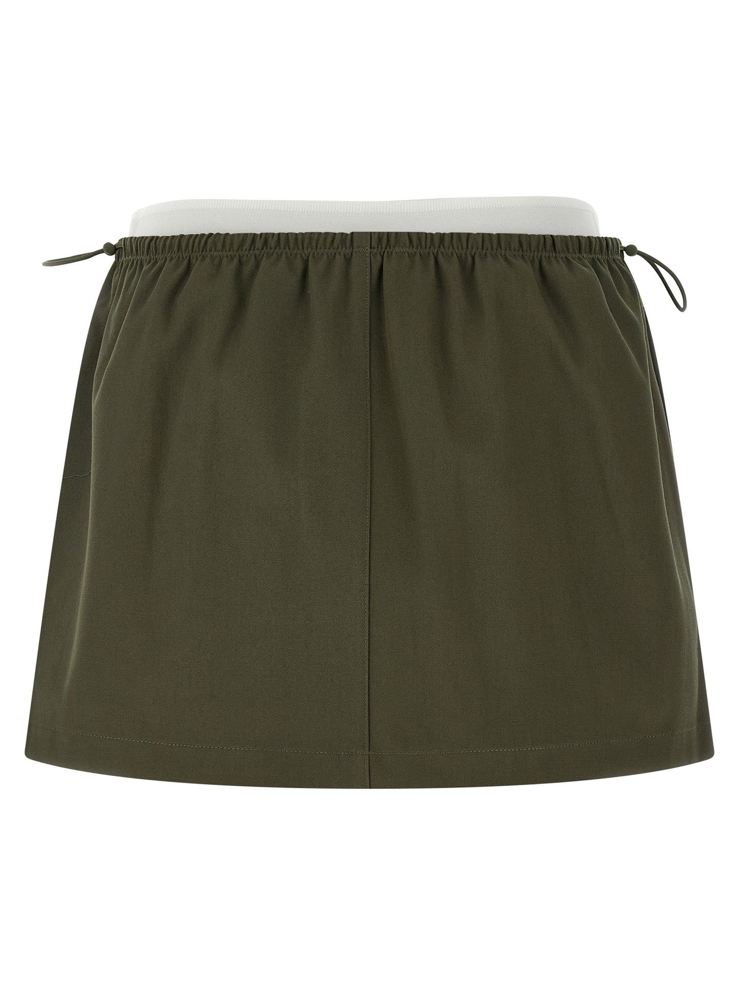Falda larga bicolor de algodón de Alexander Wang