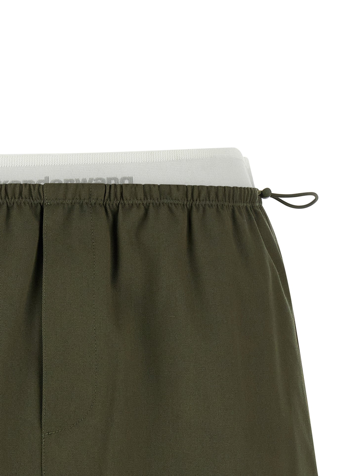 Falda larga bicolor de algodón de Alexander Wang