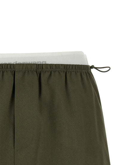 Falda larga bicolor de algodón de Alexander Wang