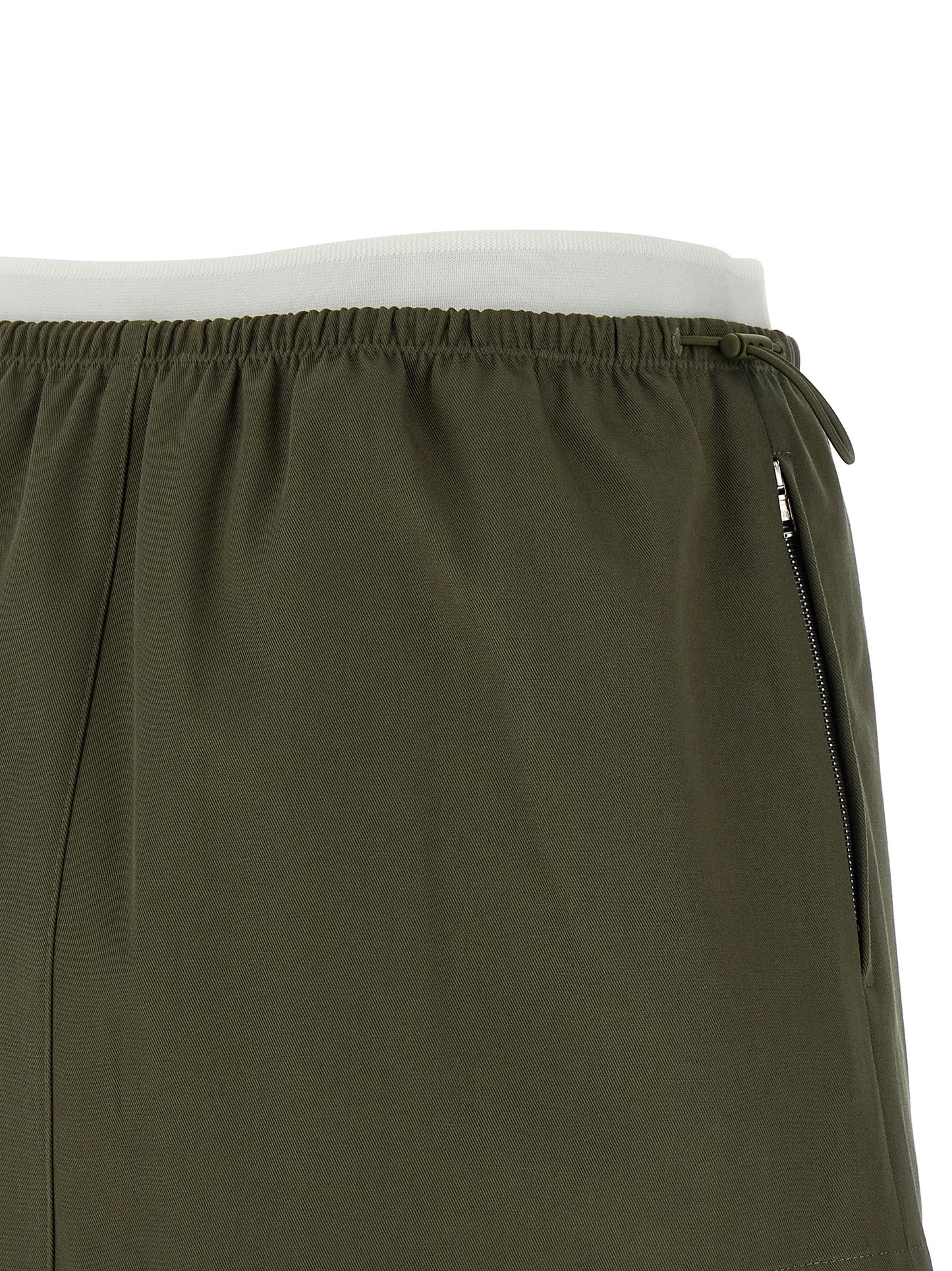 Falda larga bicolor de algodón de Alexander Wang