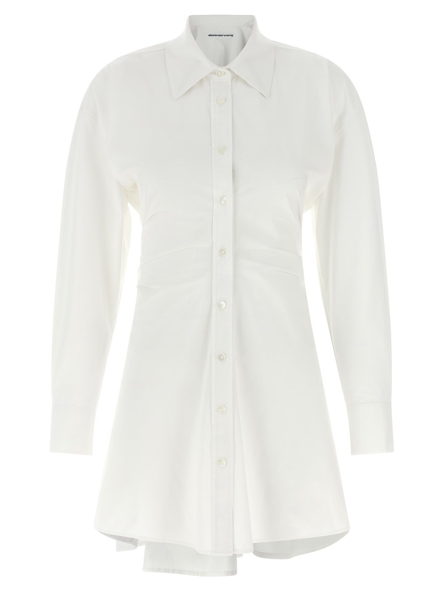 Vestido corto blanco de algodón de Alexander Wang