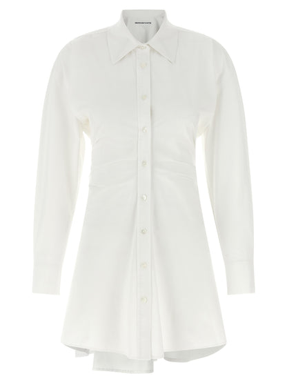 Vestido corto blanco de algodón de Alexander Wang