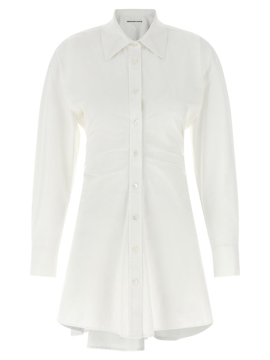 Vestido corto blanco de algodón de Alexander Wang