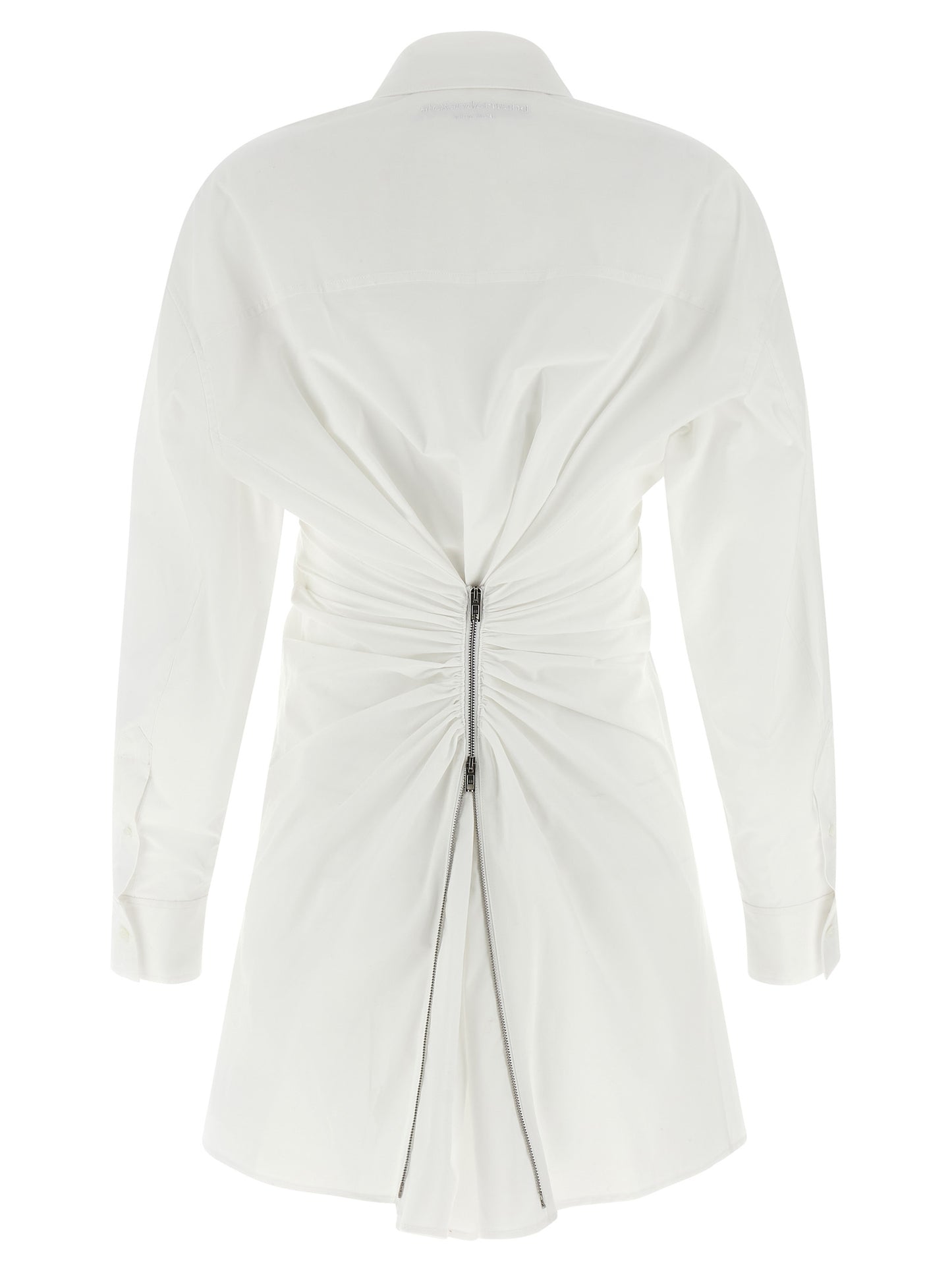 Vestido corto blanco de algodón de Alexander Wang