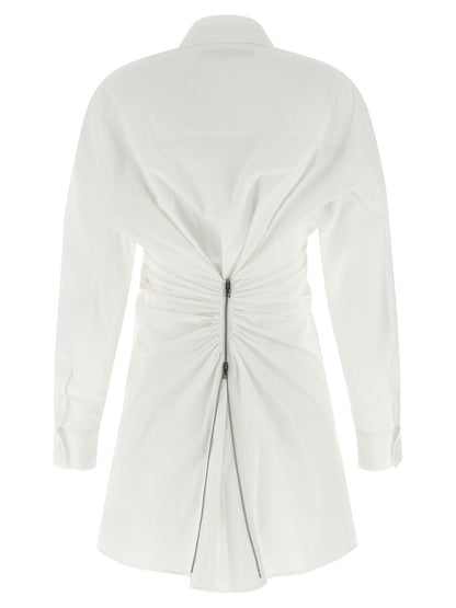 Vestido corto blanco de algodón de Alexander Wang