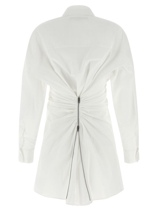 Vestido corto blanco de algodón de Alexander Wang