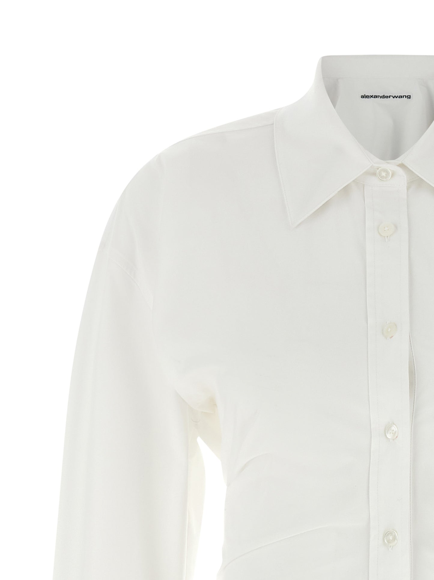 Vestido corto blanco de algodón de Alexander Wang