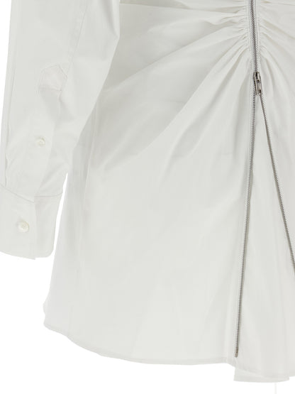 Vestido corto blanco de algodón de Alexander Wang