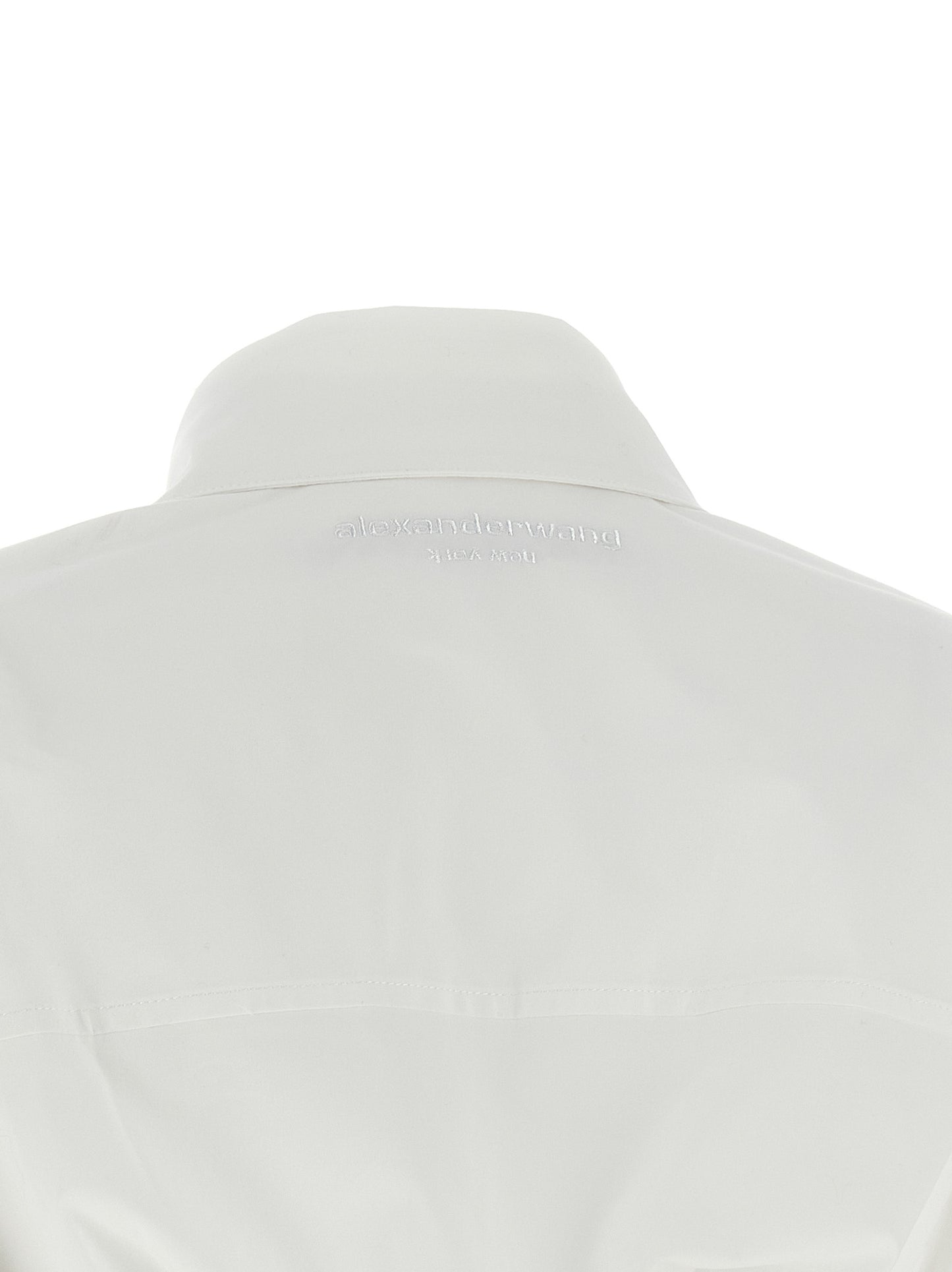 Vestido corto blanco de algodón de Alexander Wang