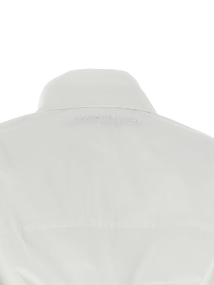 Vestido corto blanco de algodón de Alexander Wang