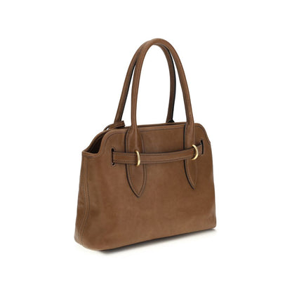 Bolso de mano Miu Miu marrón de piel de cordero Ovis Aries Aries