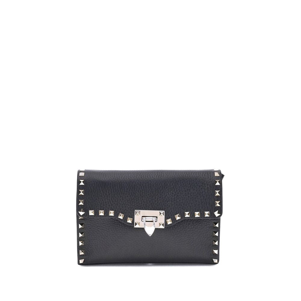 Bolso De Hombro Valentino Garavani De Cuero De VacunoNegro
