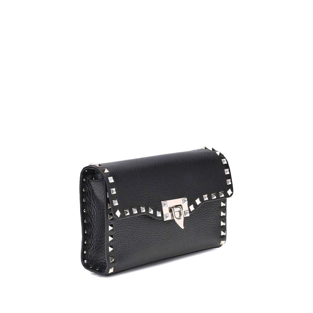 Bolso De Hombro Valentino Garavani De Cuero De VacunoNegro