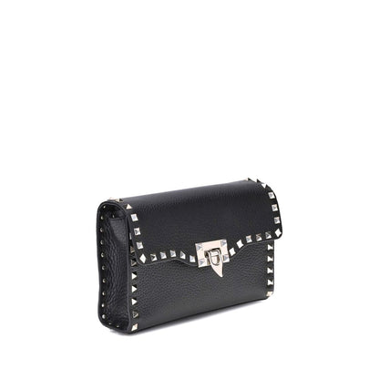 Bolso De Hombro Valentino Garavani De Cuero De VacunoNegro