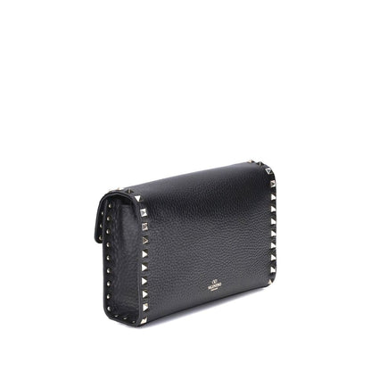 Bolso De Hombro Valentino Garavani De Cuero De VacunoNegro
