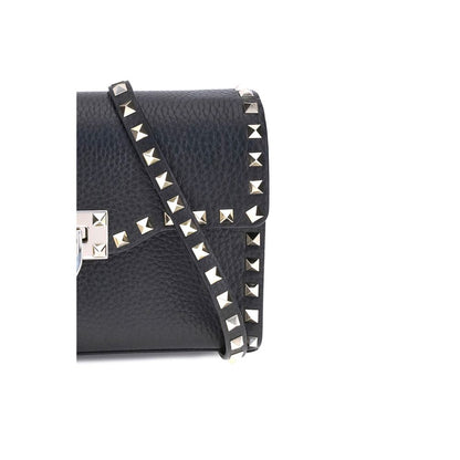 Bolso De Hombro Valentino Garavani De Cuero De VacunoNegro