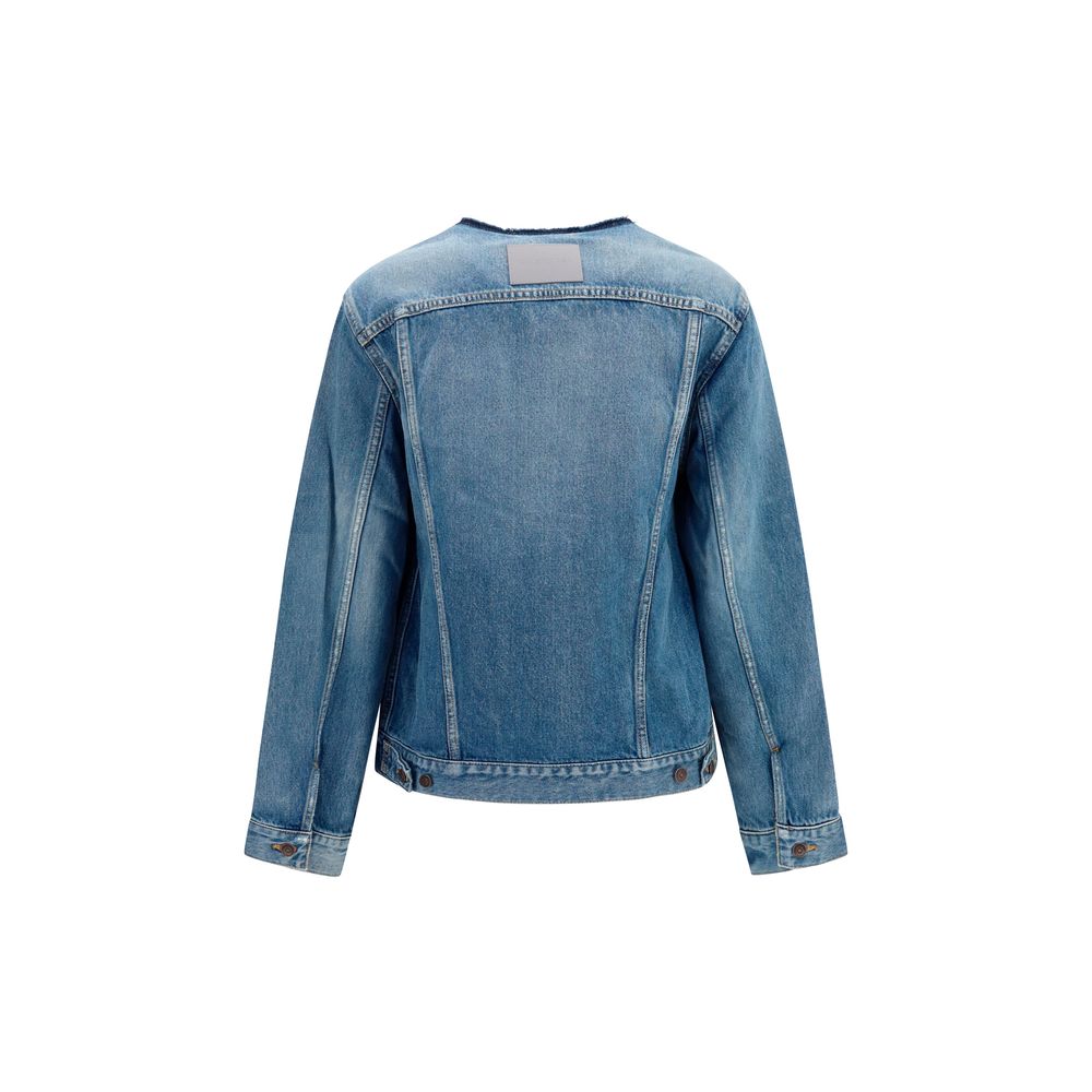 Balenciaga Blue Denim Wool Oversized Jacket Aries