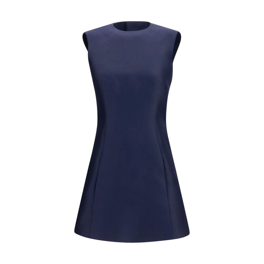 Vestido casual de lana azul Oves Aries de Balenciaga