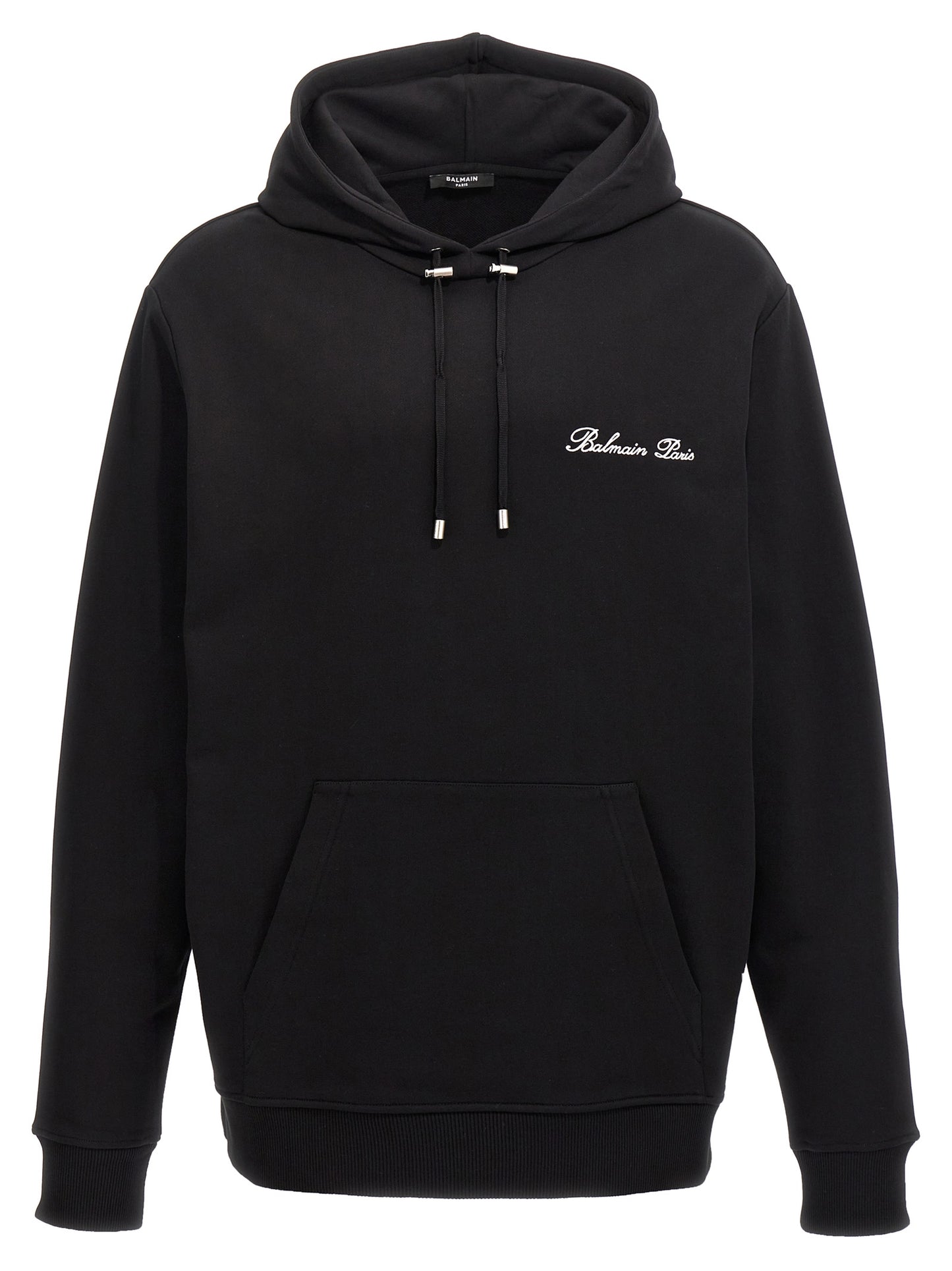 Sudadera Balmain de algodón negra
