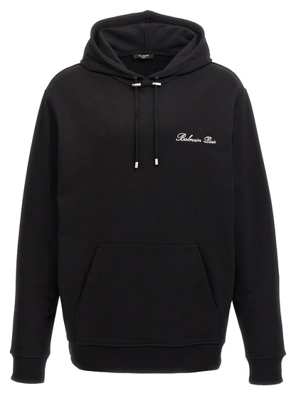 Sudadera Balmain de algodón negra