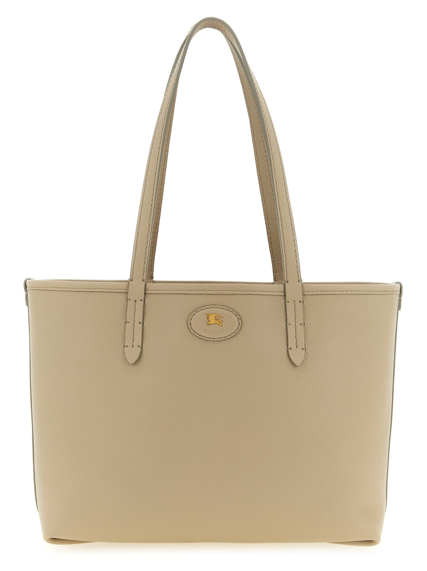 Cabas Burberry en cuir de veau beige