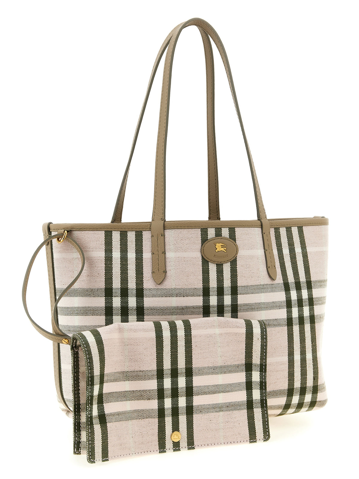 Cabas Burberry en cuir de veau beige