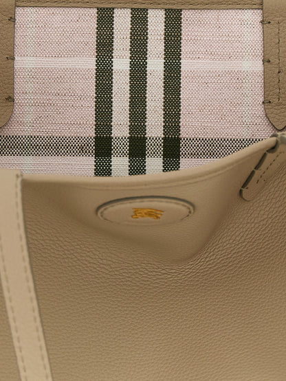 Cabas Burberry en cuir de veau beige
