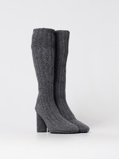 Bottega Veneta Gray Knee-High Wool Boot