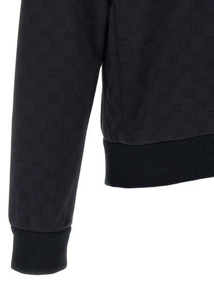 Gucci Blue Polyamide Minimalist Hoodie