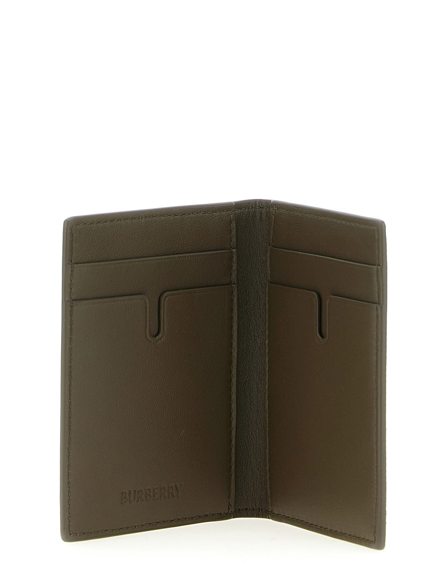 Tarjetero Burberry de polietileno beige