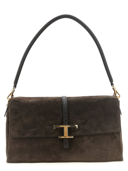 Bolso de hombro Tod's de piel de becerro marrón