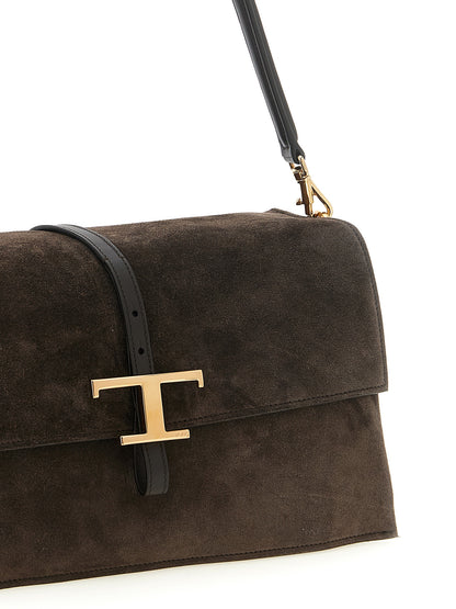 Bolso de hombro Tod's de piel de becerro marrón