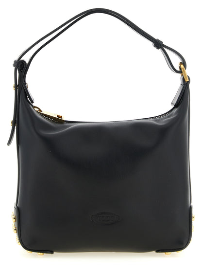 Bolso de hombro Tod's de piel de becerro negra