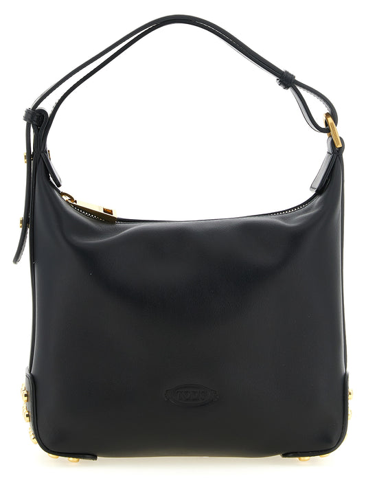 Bolso de hombro Tod's de piel de becerro negra