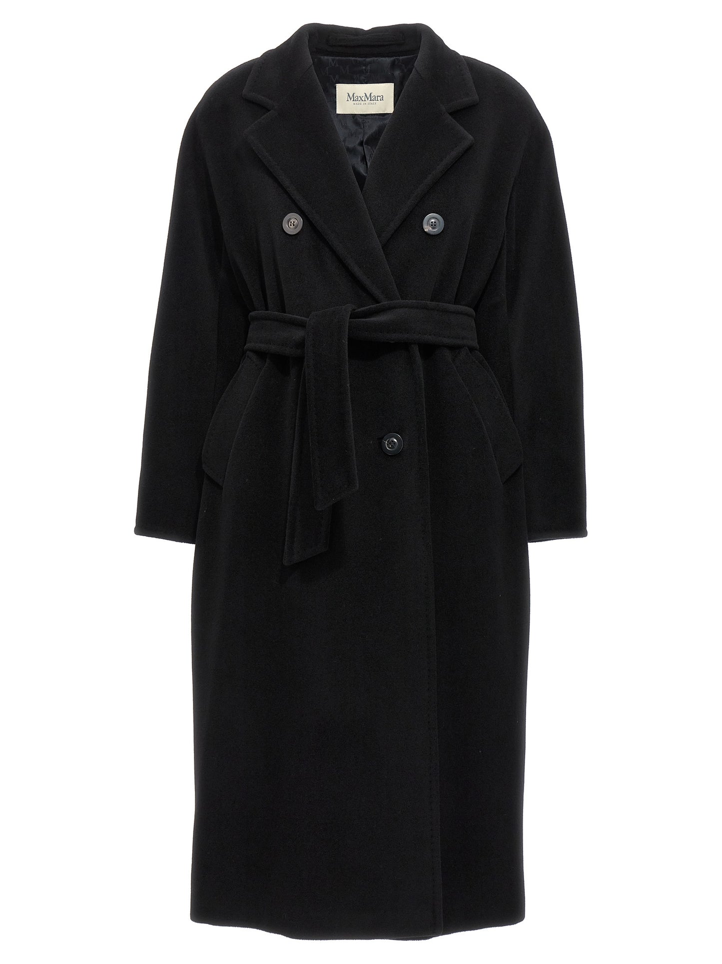 Abrigo Max Mara de lana virgen negra