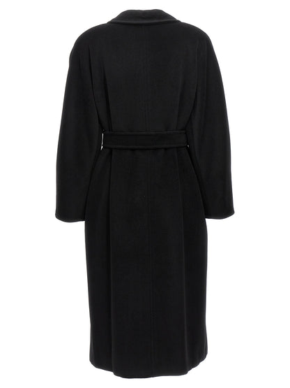 Abrigo Max Mara de lana virgen negra