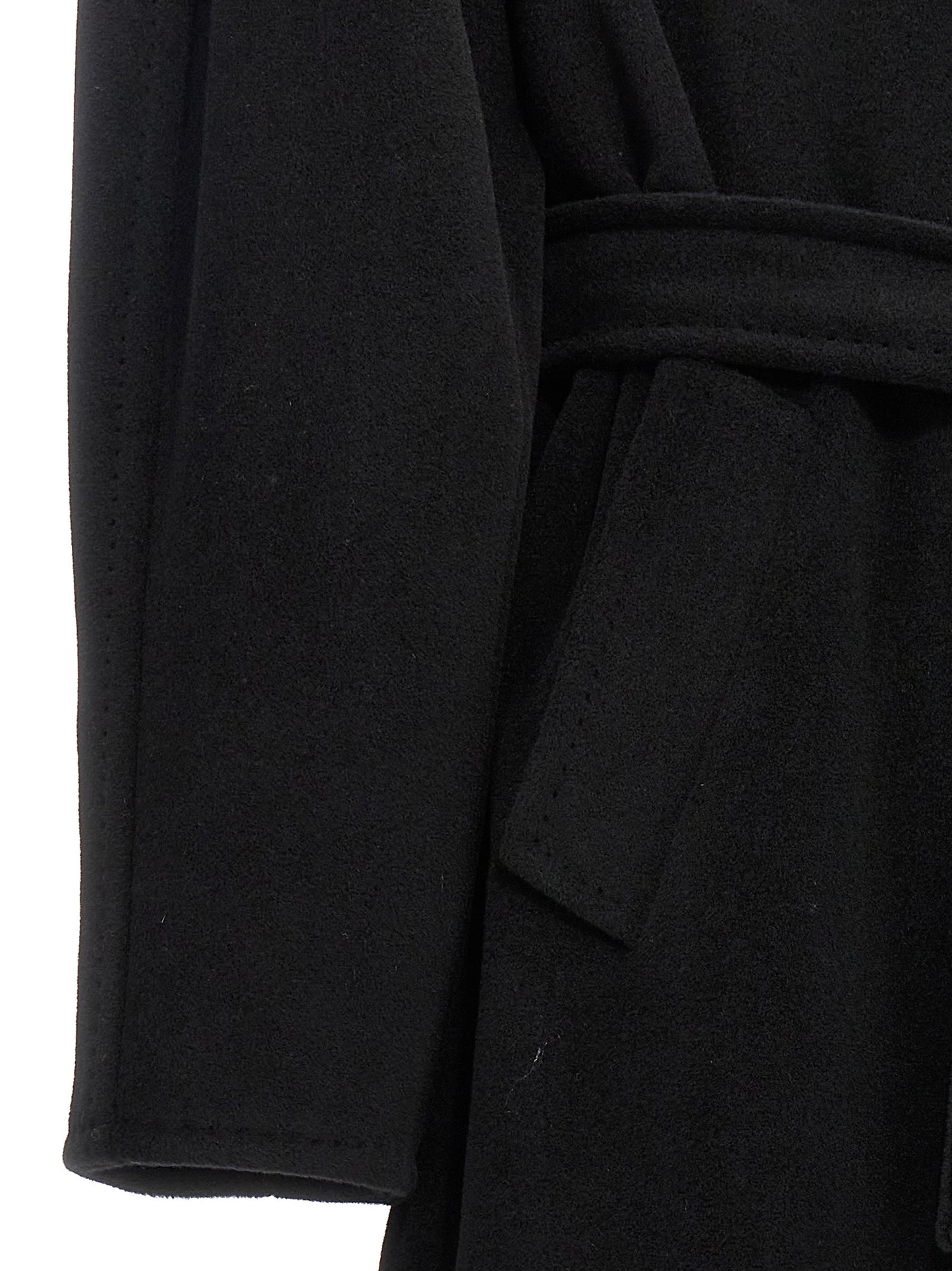 Abrigo Max Mara de lana virgen negra