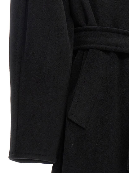 Abrigo Max Mara de lana virgen negra