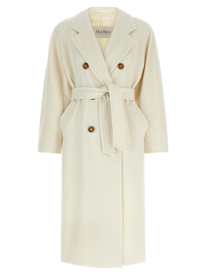 Abrigo Max Mara blanco de lana virgen