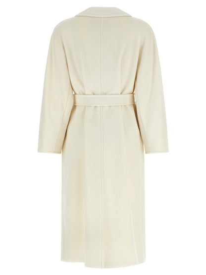 Abrigo Max Mara blanco de lana virgen