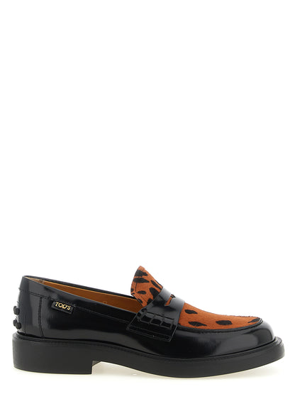 Mocasines Slip On De Piel Negra Detalle Firmado Tod's
